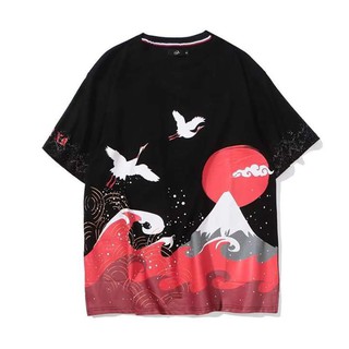 Áo thun unisex núi đỏ