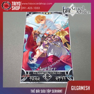 Thẻ bài sưu tầm custom card bánh xốp Fate Grand Order, FGO, Fate/Grand Order, Archer Gilgamesh (Child)