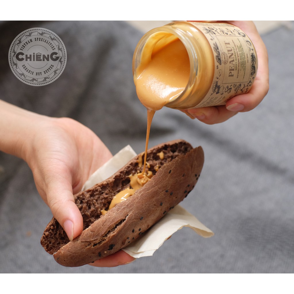 Bơ đậu phộng nguyên chất không đường_500g/220g