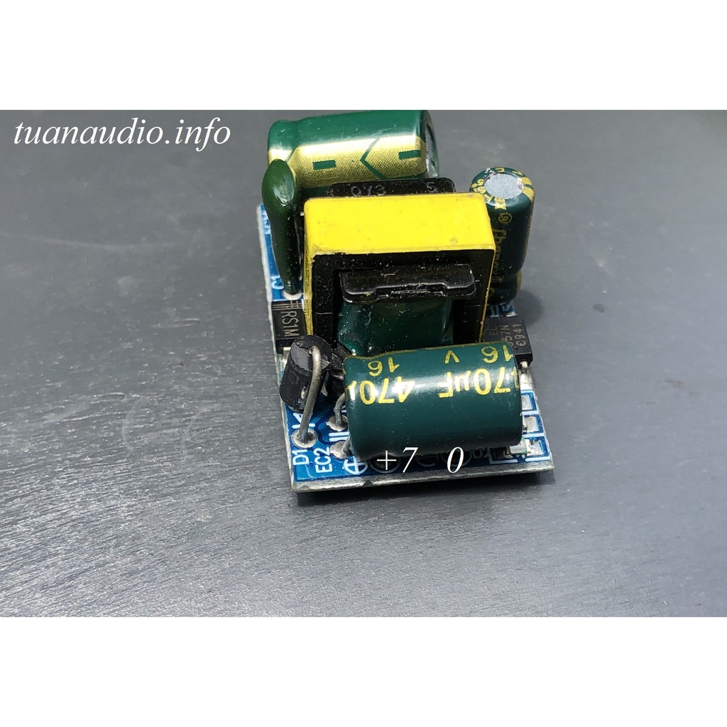 Nguồn xung mini 220V sang 7VDC 400mA