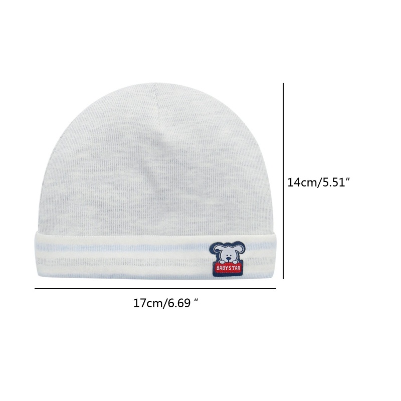 Mũ Trùm Đầu Bằng Cotton Mềm Mại Giữ Ấm Cho Bé 0-6 Tháng Tuổi