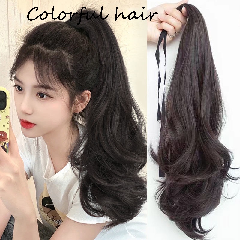 Tóc Giả Đuôi Ngựa Dài 28-58cm Thời Trang Cho Nữ