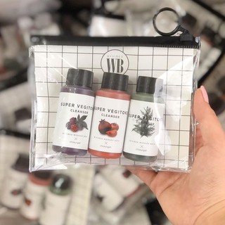 Set 3 Bivybes Wonder Bath Super Vegitoks Cleanser Miniature Kit