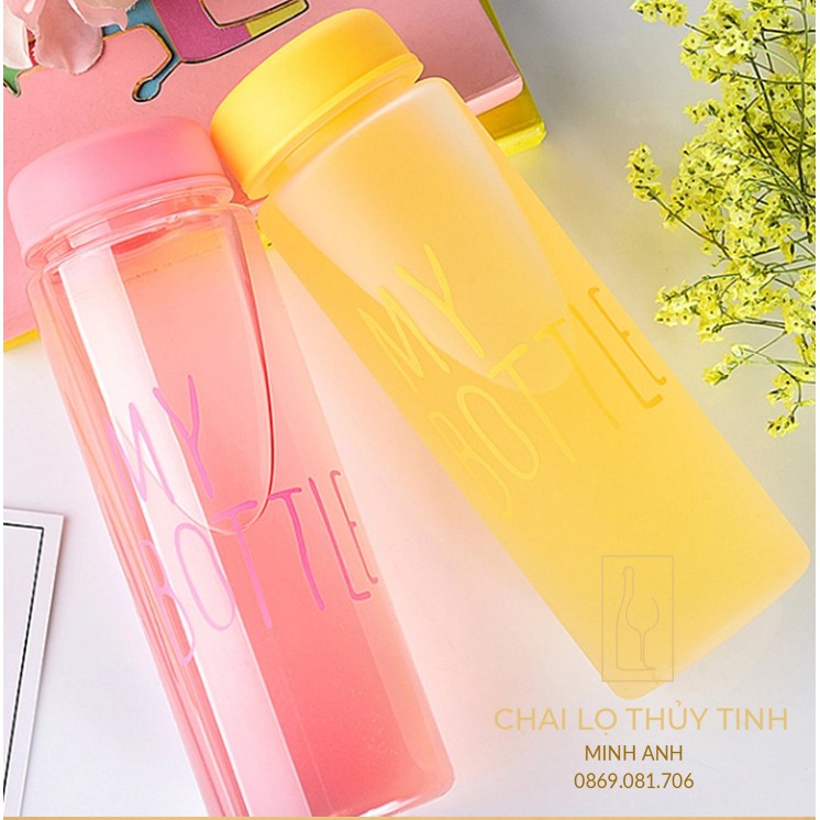 [SALE] CHAI NƯỚC THỦY TINH - CHAI MY BOTTLE 450ML