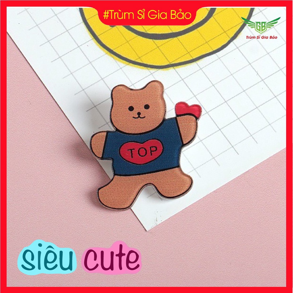 Sticker gắn balo ulzzang sinh viên, huy hiệu cài cặp học sinh, ghim cài phụ kiện ba lô, túi, mũ, nón hoạt hình dễ thương