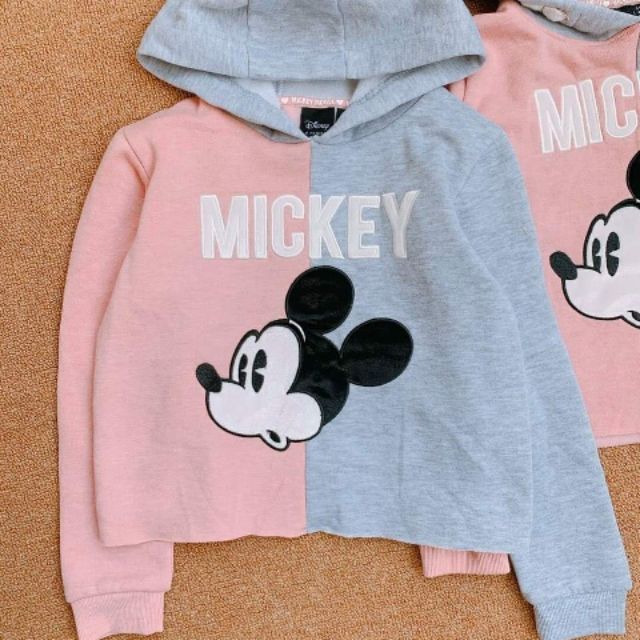 Áo phông lót nỉ mickey