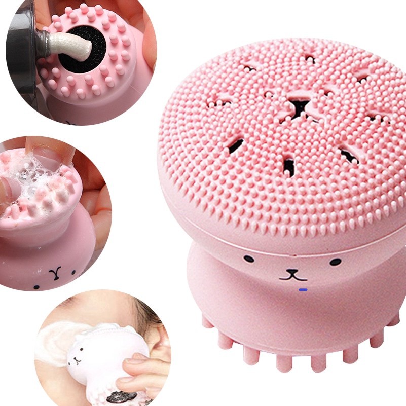 Cọ Rửa Mặt Tẩy Tế Bào Chết Thiết Kế Hình Bạch Tuộc Đáng Yêu | BigBuy360 - bigbuy360.vn