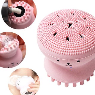 Cọ rửa mặt hình bạch tuộc silicon mềm