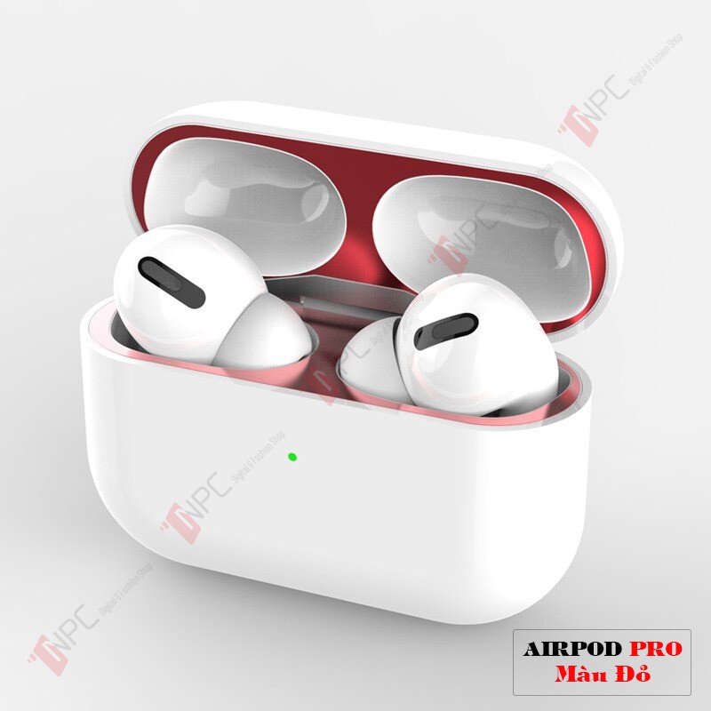 Miếng Dán Kim Loại Chống Bẩn Dành Cho AirPods Pro | 2 | 1