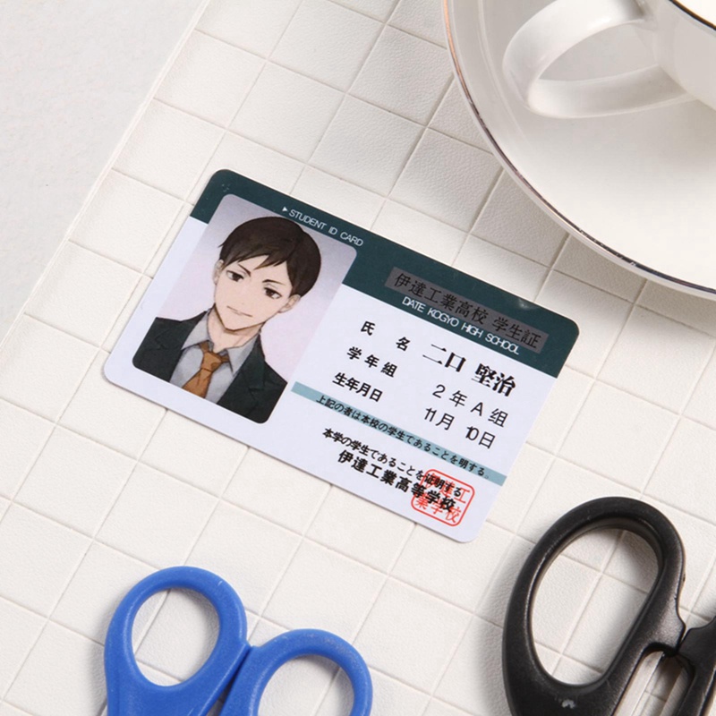 Thẻ ID PVC in hình anime Peripheral Haikyuu! Hinata Shoyo cho trẻ em