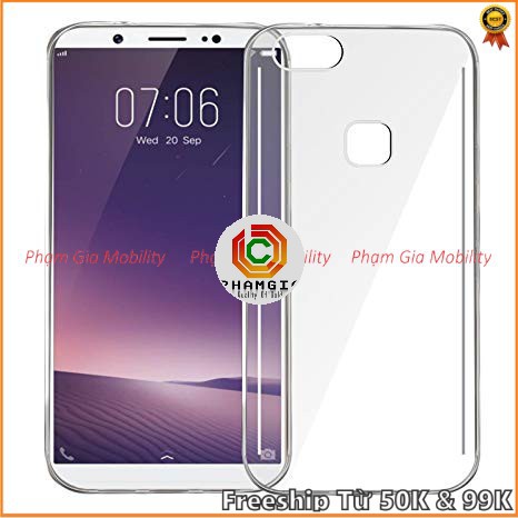 Ốp lưng silicon dẻo trong suốt dành cho Vivo V7 / V7+ ( plus )