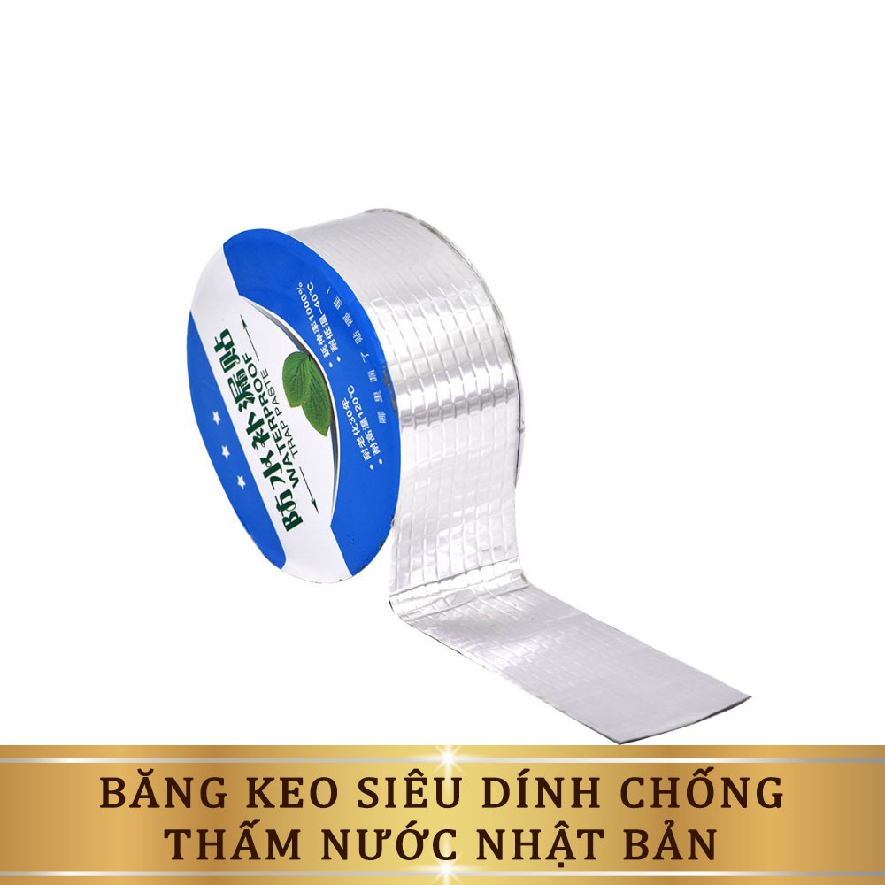 Băng Keo Chống Thấm, Băng Dính Chống Thấm Chống Dột Mái Tôn, Chịu Nhiệt Hàn Quốc Công Nghệ Nhật Bản, Độ Bền 20 Năm