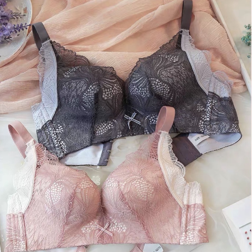 Sét bộ đồ lót nữ, áo ngực nữ ren không gọng kèm quần lót ren đẹp giá rẻ thanh lý
