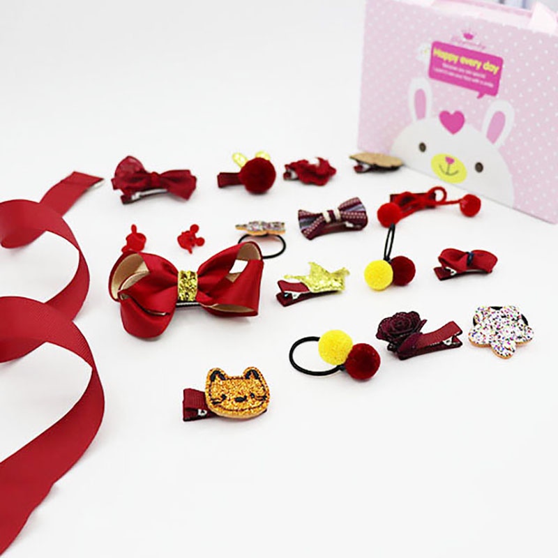 Set 18 Kẹp Tóc Hình Vương Miện Ngôi Sao Xinh Xắn Cho Bé Gái