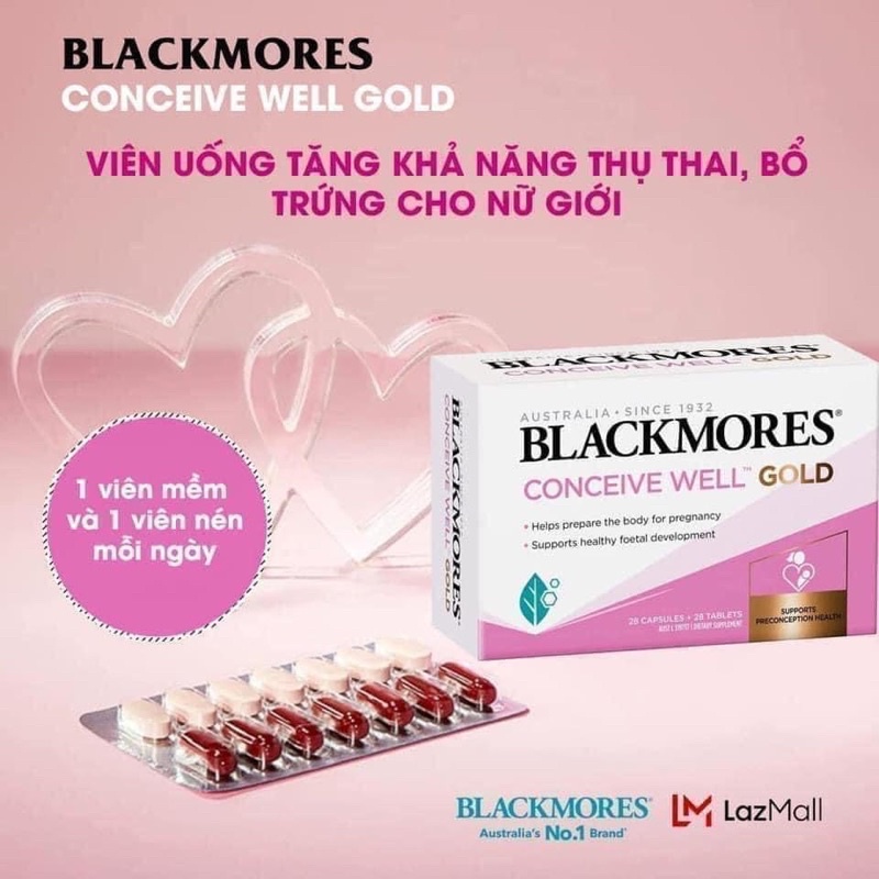 Viên dưỡng tăng khả năng thụ thai 56 viên - ĐỦ BILL , DATE XA