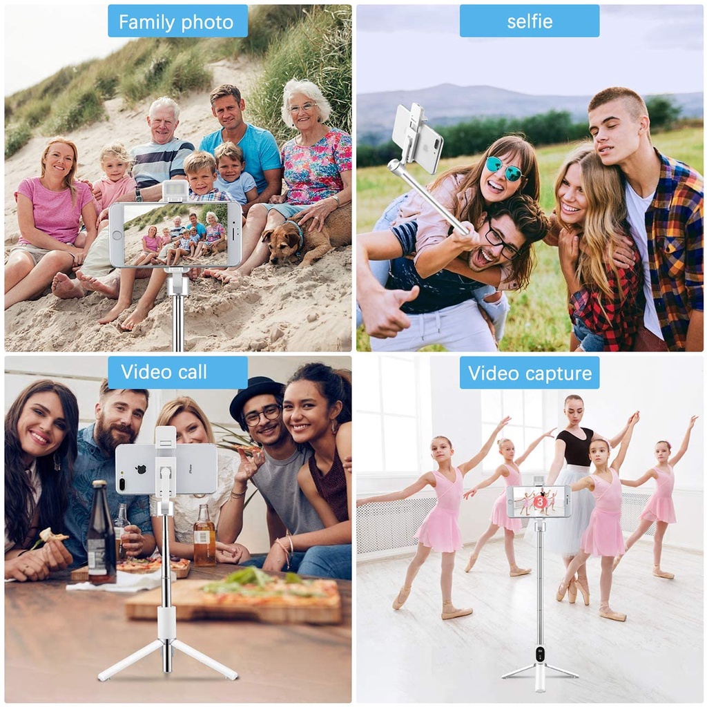 Gậy Tự Sướng Bluetooth 2021 Có Thể Tháo Rời Cho Iphone 12 / 11 / 10 / Xr / X / Pro Và Android | BigBuy360 - bigbuy360.vn