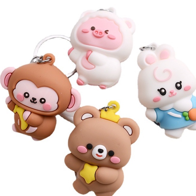 (Thaosi8420) Móc khóa động vật dancing treo balo dễ thương