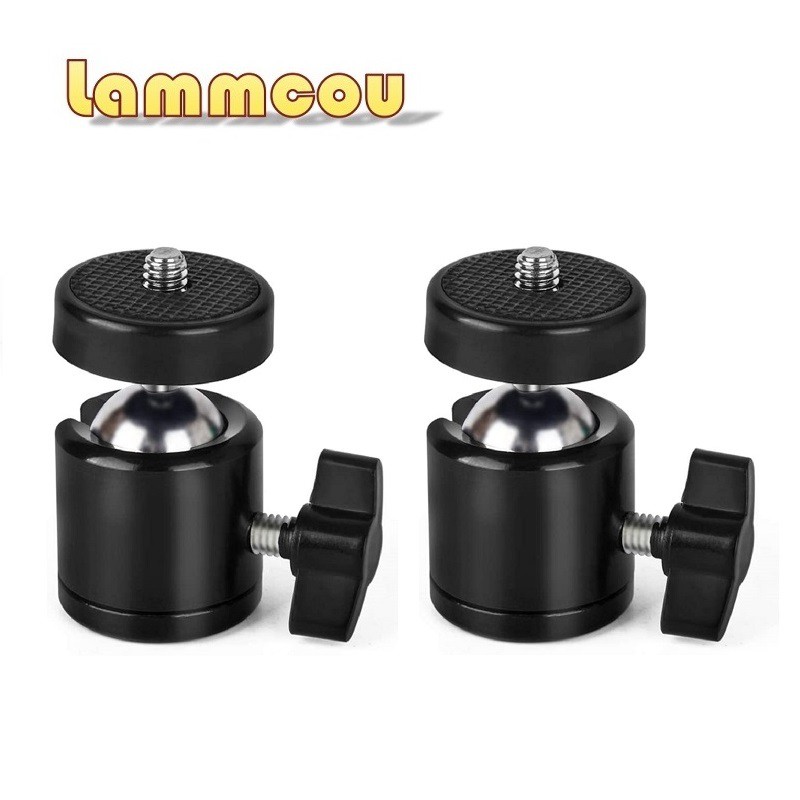 Giá đỡ đầu bi chân máy Lammcou 1/4" cho máy ảnh DSLR/ Chân máy ảnh Monopod Rig Mount