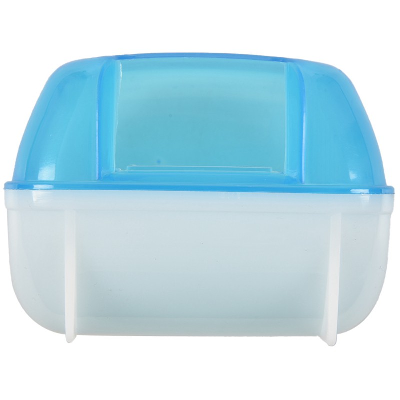 Dụng cụ tắm màu xanh dương/ trắng 10x7x7cm dành cho chuột hamster