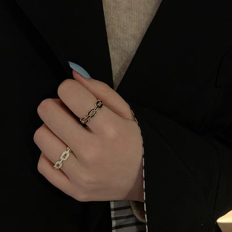 Nhẫn Đeo Ngón Tay Hai Lớp Đính Nơ Thời Trang Dễ Thương Cho Nữ