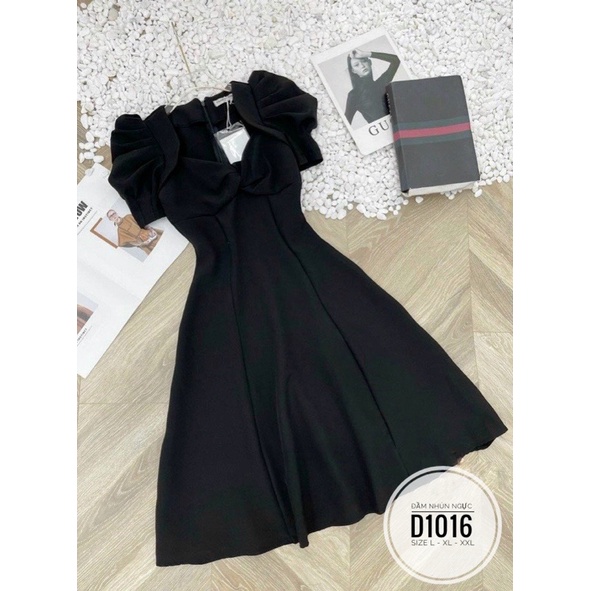 Bigsize Đầm nhún ngực D1016