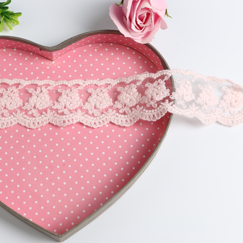 Cuộn Vải Ren Cotton 4cm Dài 1M Thêu Hoa Dùng Làm Đồ Thủ Công