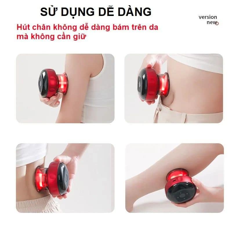 Máy massage giác hơi, Máy Cạo Gió Điện Tử 12 Chế Độ Giảm Mệt Mỏi hoạt động bằng điện Thông Minh