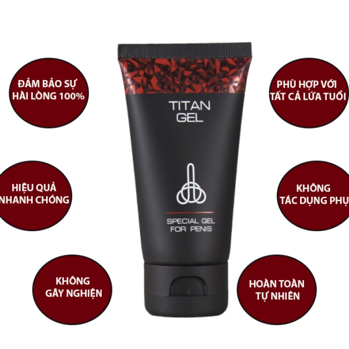 Gel TiTan Cao Cấp, Làm Tăng Kích Thước Cậu Bé Cho Nam Giới, Cậu Bé To Dài, Cứng Hơn Và Khỏe Hơn (Che Tên)