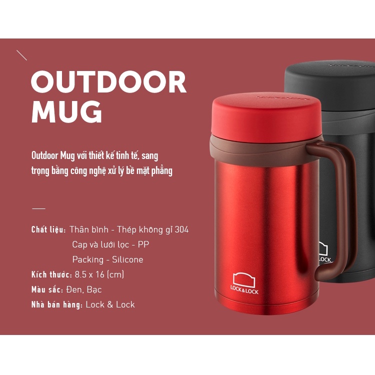 Ly Giữ Nhiệt LocknLock 500ML, Cốc giữ nhiệt Basic Table Mug Lock&Lock LHC4026 - T2Cmall