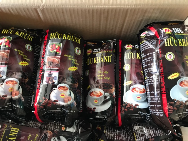 Cà phê Hữu khánh mẫu mới túi zip gói 500gam | BigBuy360 - bigbuy360.vn
