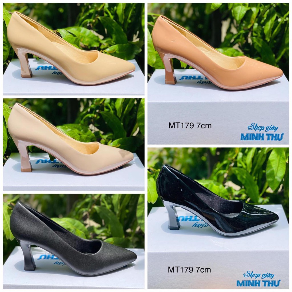 [shop giay minh thu] Giày VIP gót nhọn cao 7cm MT179