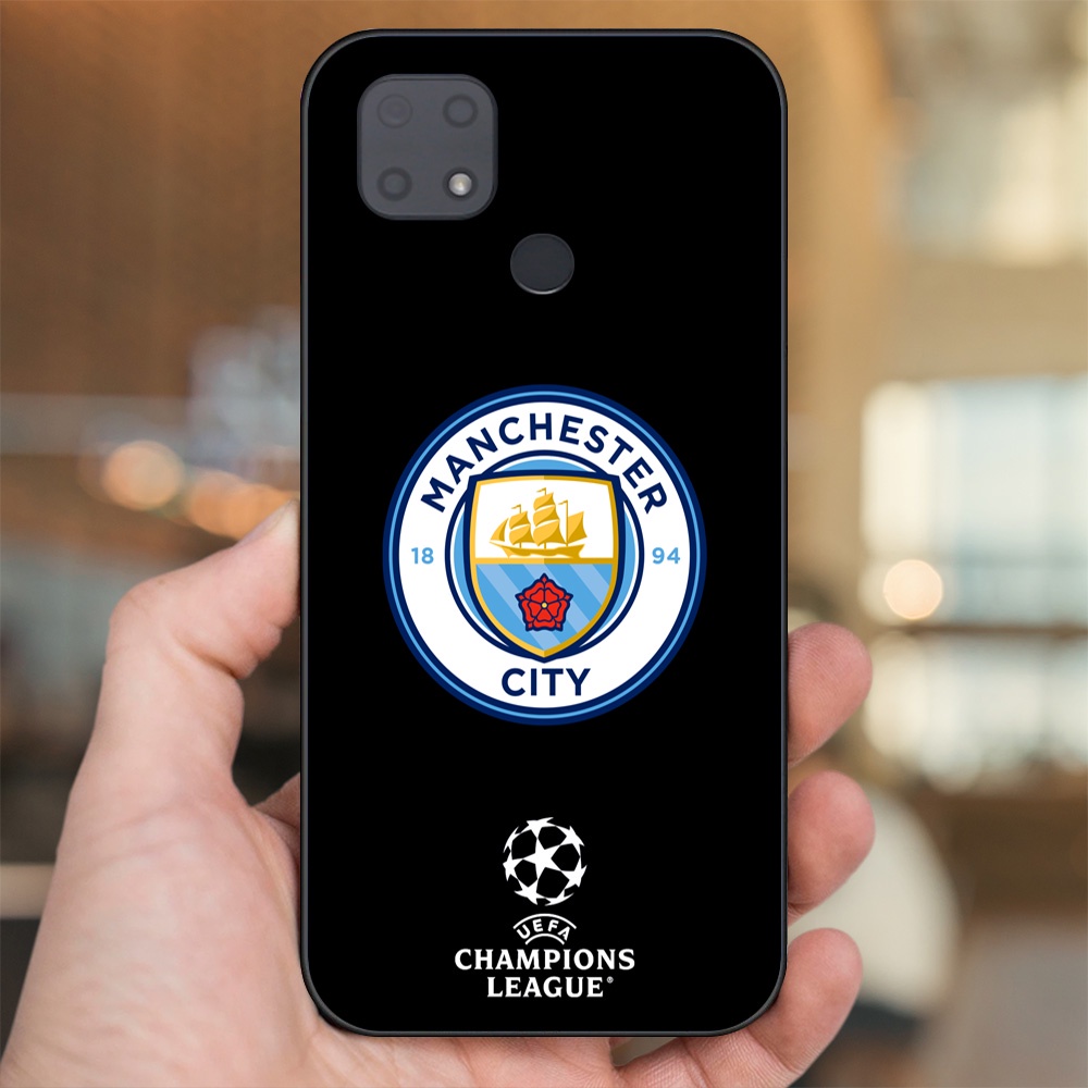 Ốp lưng Xiaomi Redmi 10C viền đen in hình Manchester City MC