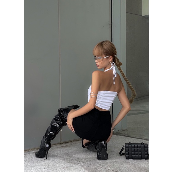 Chân váy túi khoá kéo