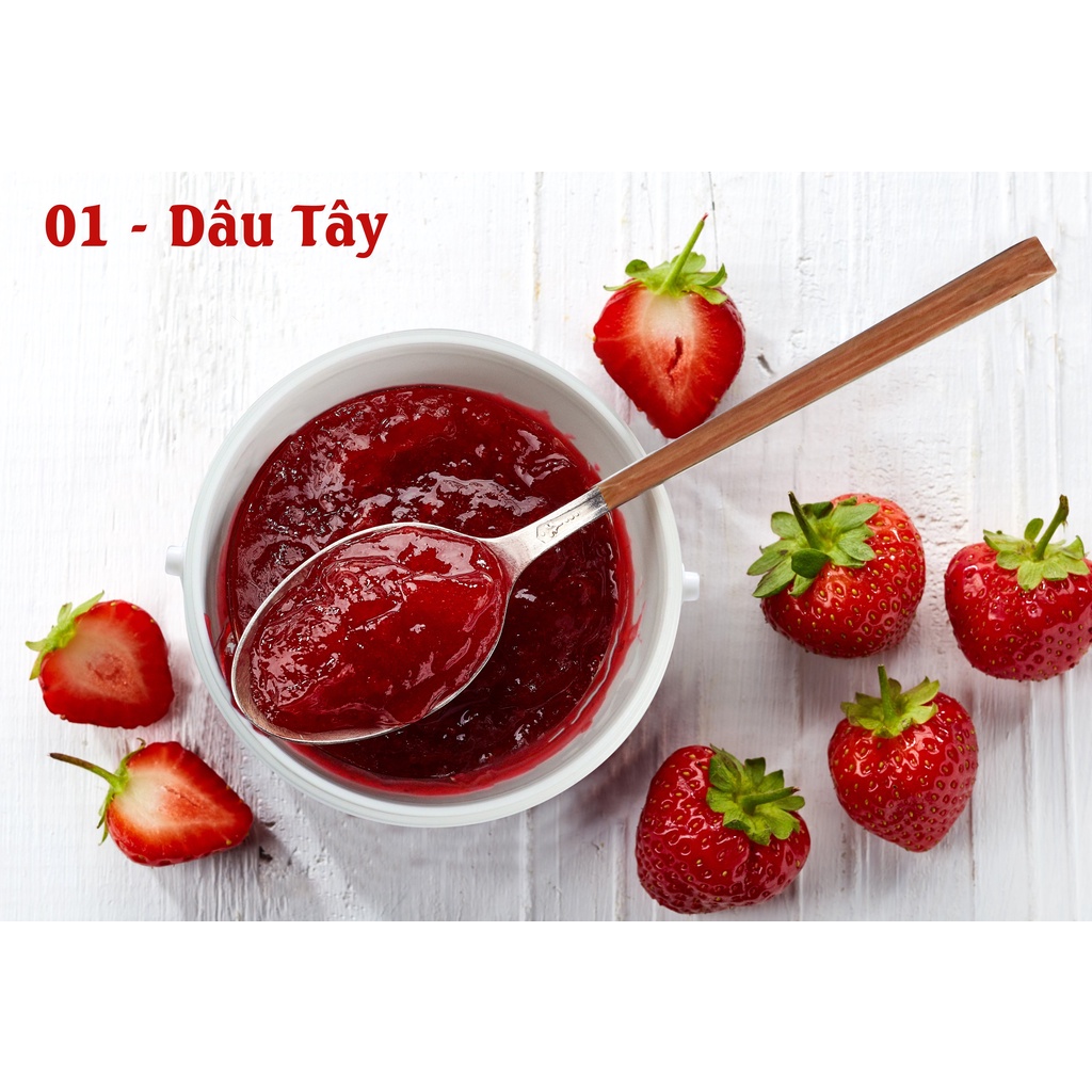 Mứt Trái Cây Dâu Tây 950gr - Strawberry Fruit Filling - UniFresh