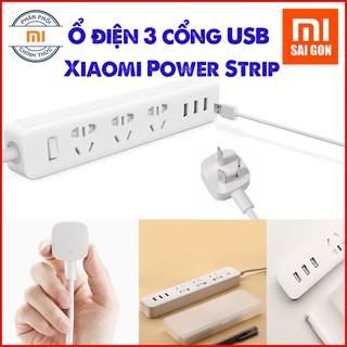 [Hỏa Tốc HCM] Ổ điện 3 Cổng 3 USB Xiaomi Power Strip