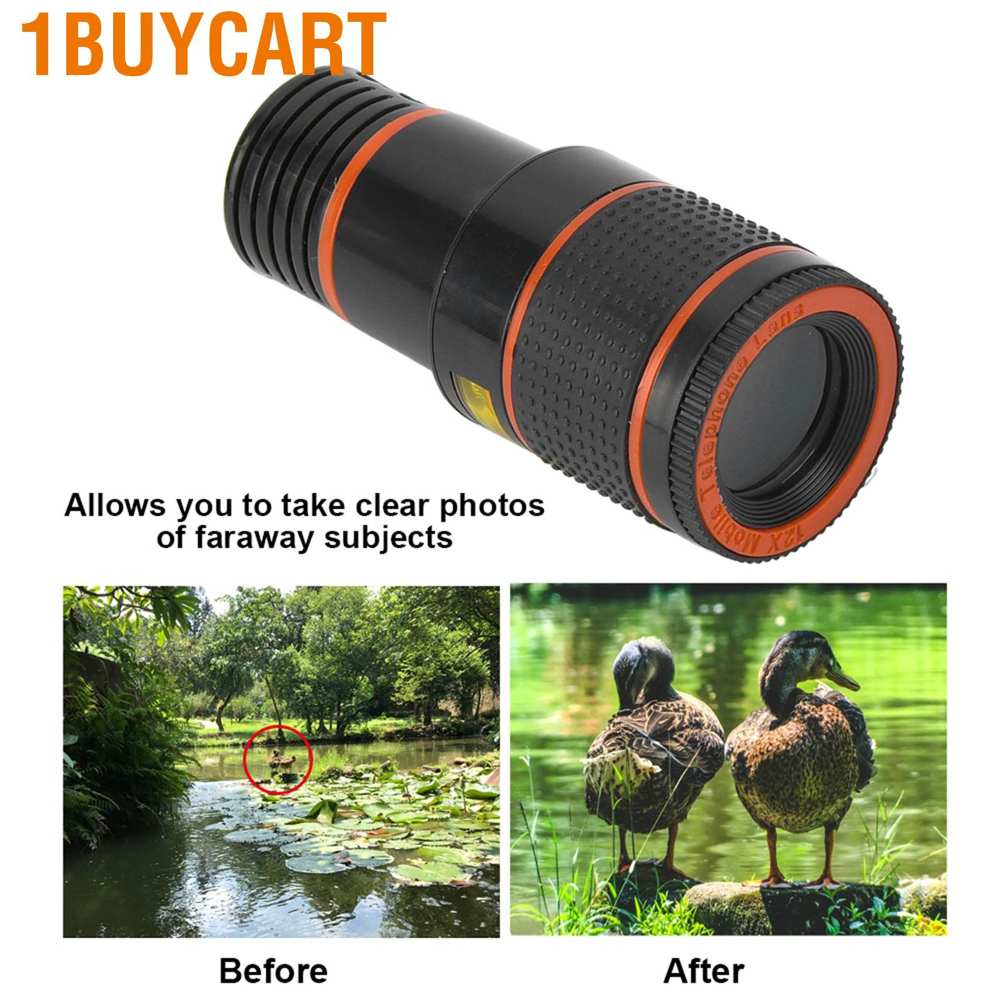 1buycart Phone Telephoto Lens  Professional Cell Camera Len Universal Telescopic Focusing for Tablet