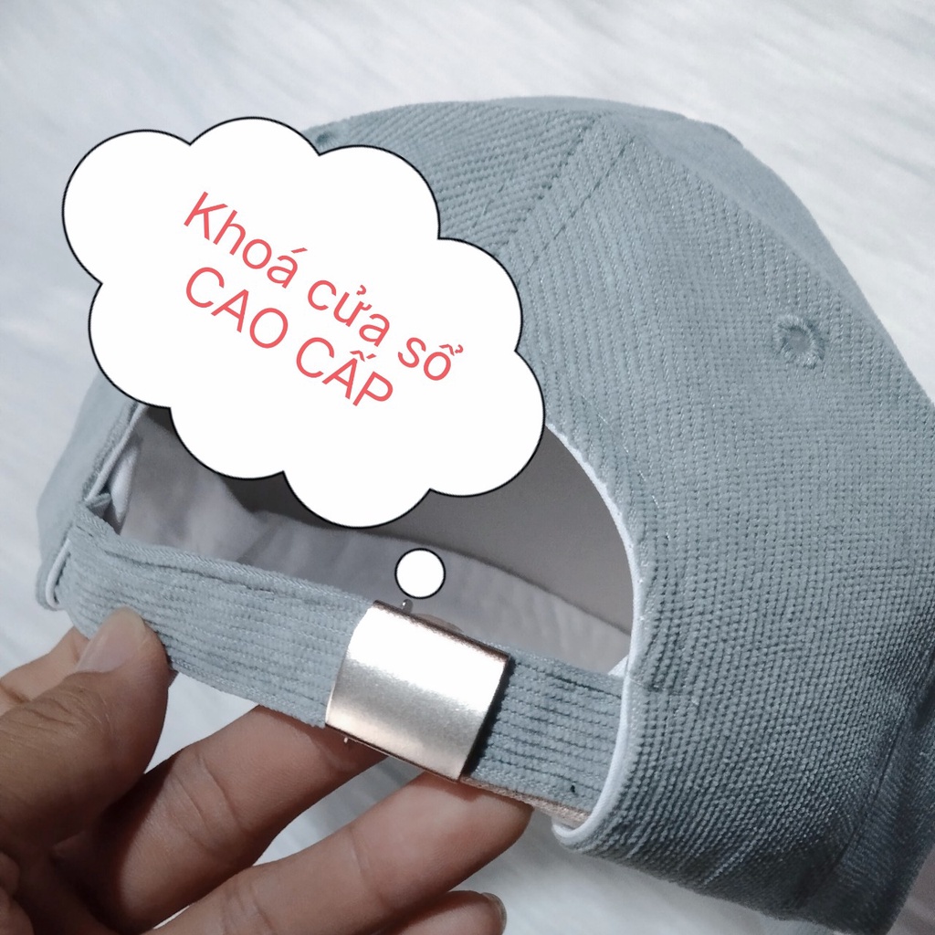 Mũ lưỡi trai, nón kết cao cấp nam nữ đẹp thêu chữ Memorie phong cách Ulzzang unisex mã số K02