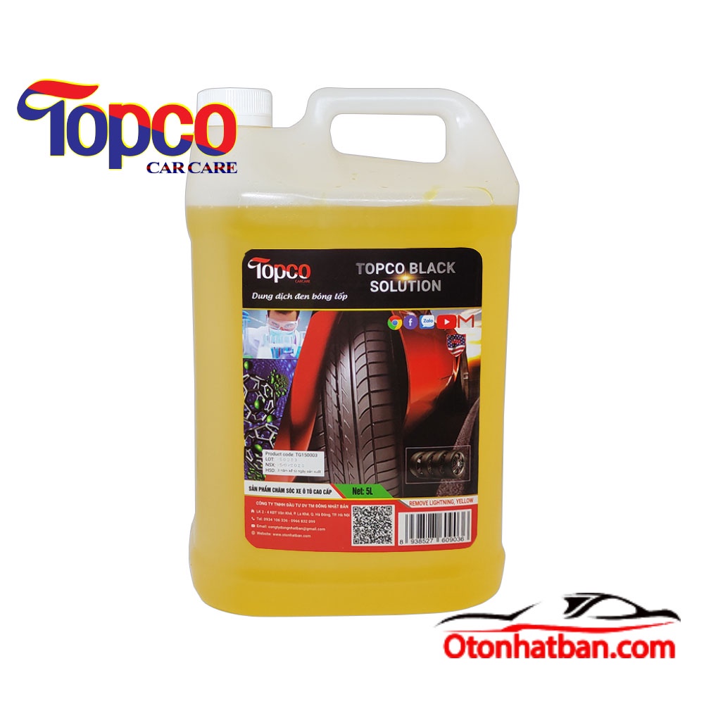 DUNG DỊCH ĐEN BÓNG LỐP Ô TÔ TOPCO