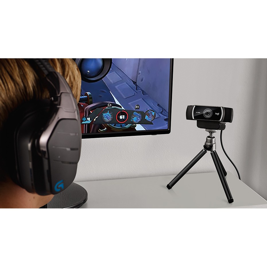 [Mã ELMS3TR giảm 7% đơn 2TR] Webcam Full HD Stream Logitech C922 PRO 1080P/30FPS 720P/60FPS - LAGA | BigBuy360 - bigbuy360.vn