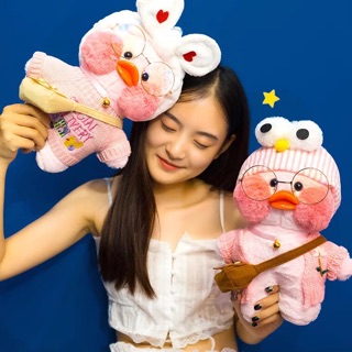 [CÓ SẴN] Vịt Bông LaLaFan Siêu Cute Size 30cm(đầy đủ phụ kiện)