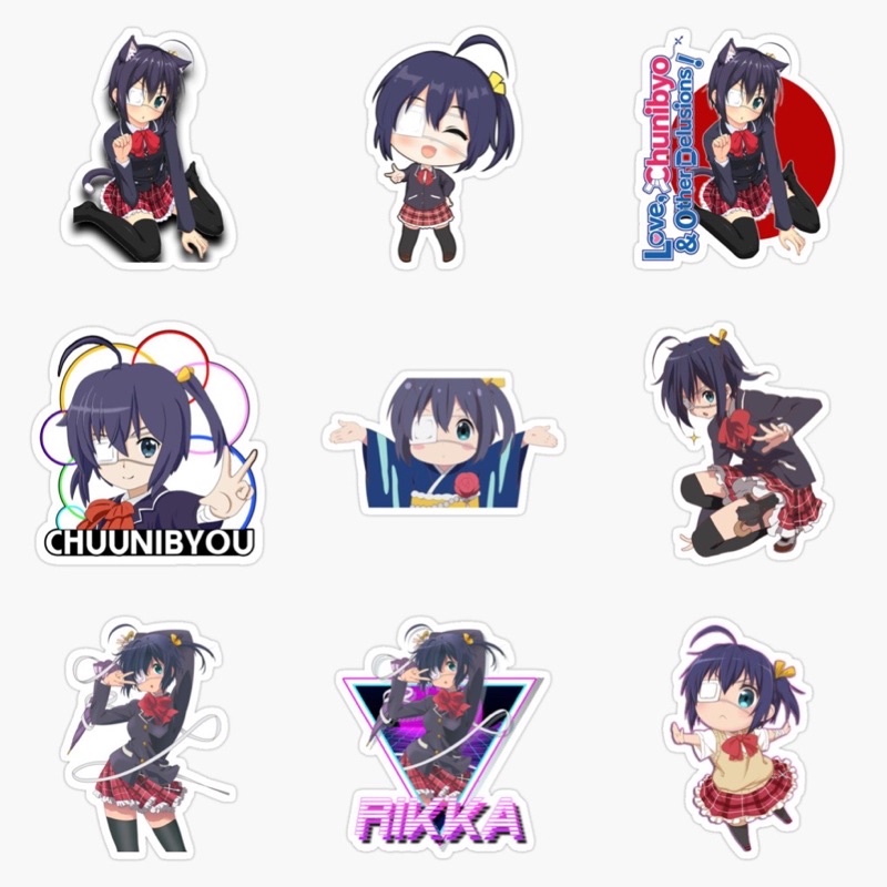 hình dán anime chuunibyou 31-62 cái khác nhau/Sticker chuunibyou