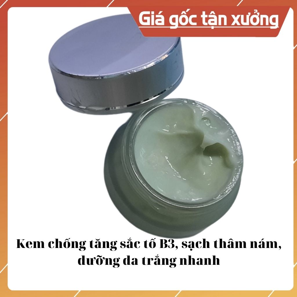 (Bán sỉ) Kem chống tăng sắc tố B3, sạch thâm nám, dưỡng da dành cho da nhạy cảm, ngăn ngừa nám, sáng đều màu da Handmade