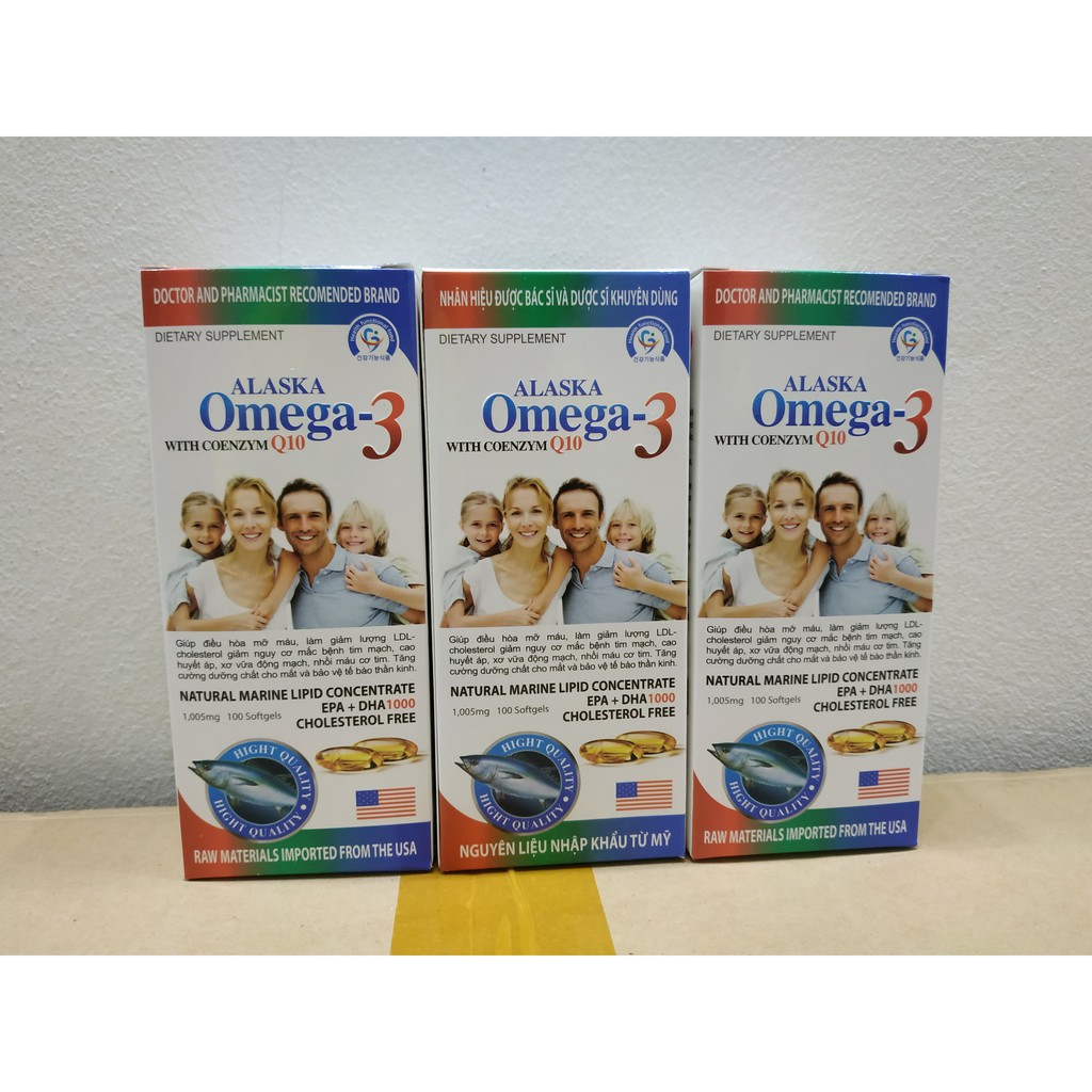 VIÊN UỐNG DẦU CÁ ALASKA OMEGA 3 TỐT CHO MẮT, TIM, NÃO - HỖ TRỢ ĐẸP DA - GIẢM NGUY CƠ MẮC BỆNH TIM MẠCH - LỌ 100 VIÊN