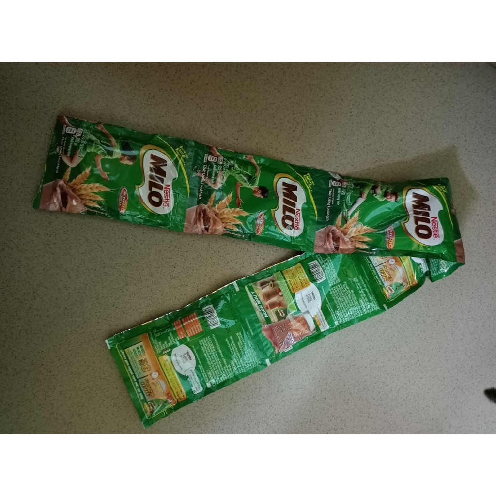 MILO dây 10 gói*22gr date T4/2021