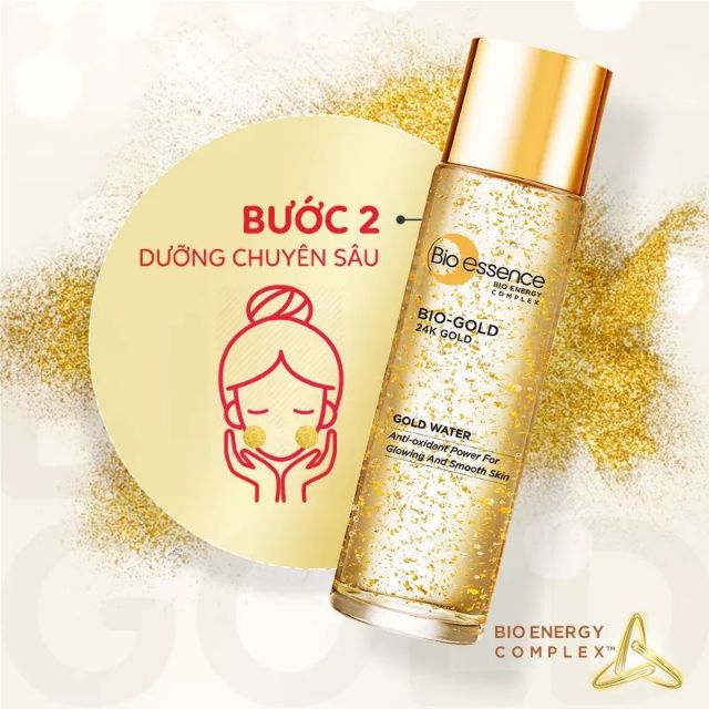 Nước dưỡng ngăn ngừa lão hóa Bio-Essence Bio-Gold Bio-Essence Gold chiết xuất vàng 24k 150ml | BigBuy360 - bigbuy360.vn