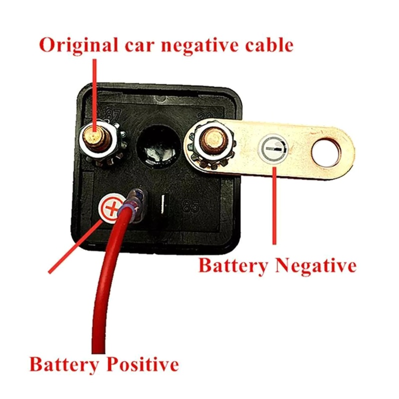 Rơ Le Công Tắc Điều Khiển Không Dây 12V 200A Cho Xe Hơi