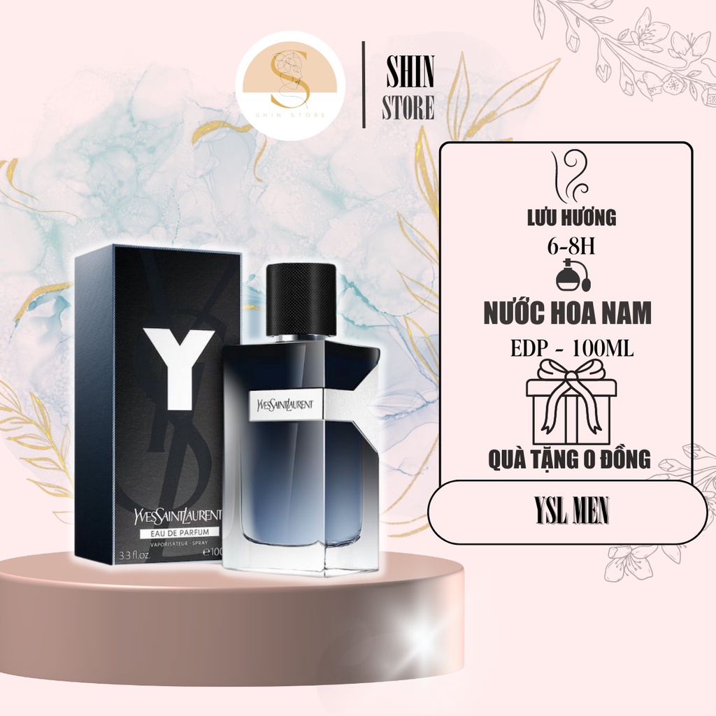 Nước Hoa Nam YSL Yves Saint Laurent Y Eau De Parfum 100ml -  Hương Thơm Tươi Mát Sang Trọng Quyến Rũ