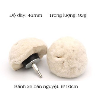 Bánh xe vải bông hình bán nguyệt đánh bóng Resin