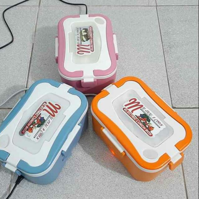 Hộp cơm cắm điện DoChi ruột inox Tăng kèm Túi - Đũa - Thìa - Dĩa