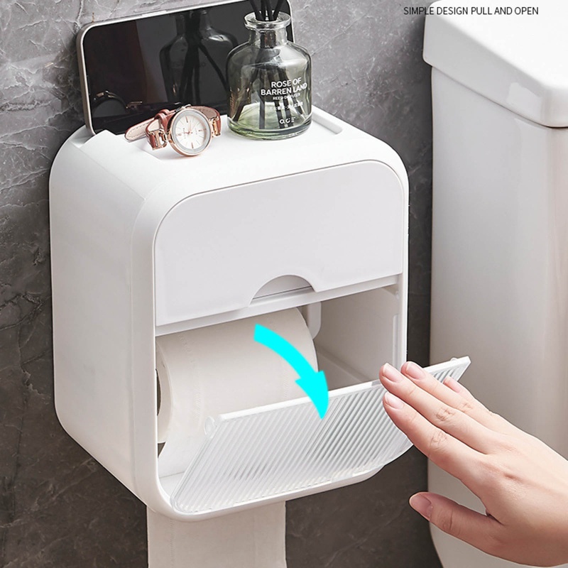 Giá Đỡ Cuộn Giấy Vệ Sinh Kèm Kệ Đựng Điện Thoại Tiện Dụng Cho Phòng Tắm